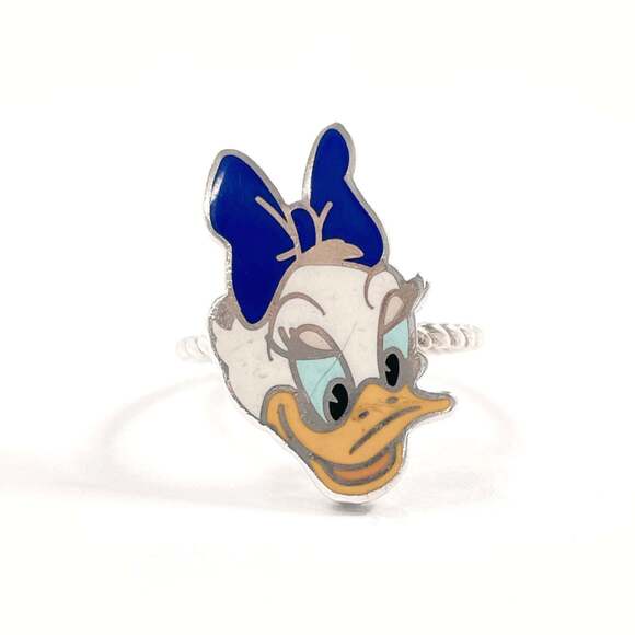 GUCCI Jewelry - GUCCI Daisy Duck x Disney Collaboration Ring, Sterling Silver 925, Size 13.5c...